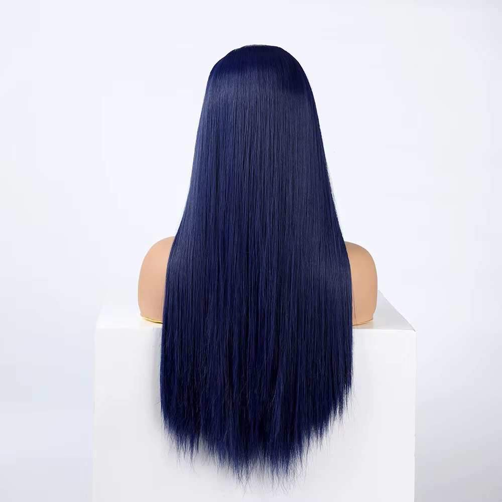 WHIMSICAL W synthétique bleu foncé cheveux femmes mode nouveau