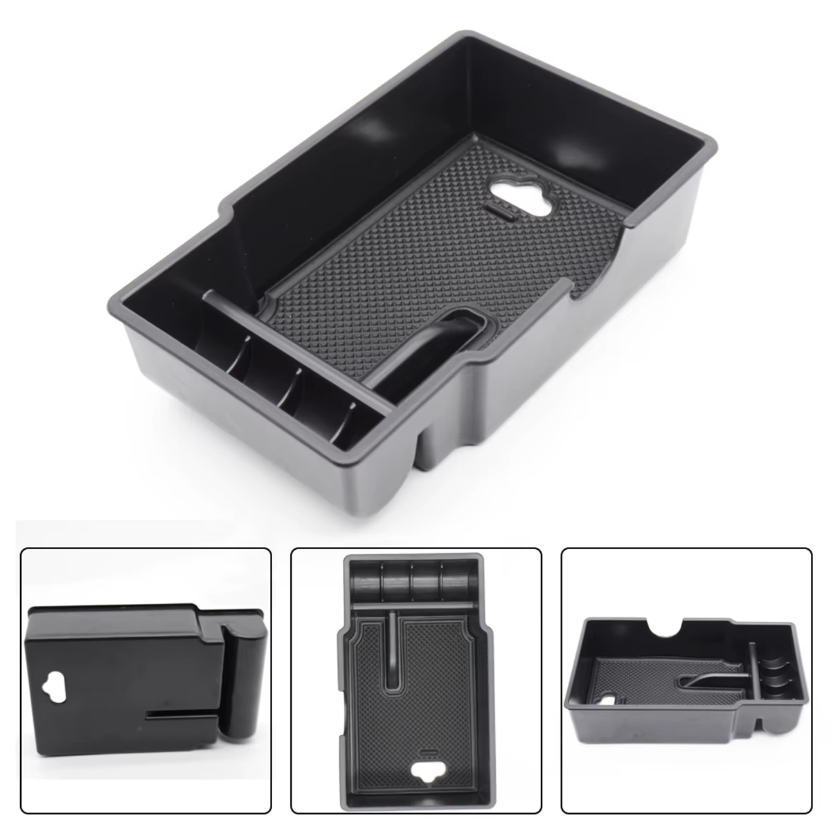 Pour Fiat 500X accoudoir boîte de rangement Console centrale organisateur conteneur plateau gant cas Bin 2014 2015 2016 2017 2018 2019 2020 2021