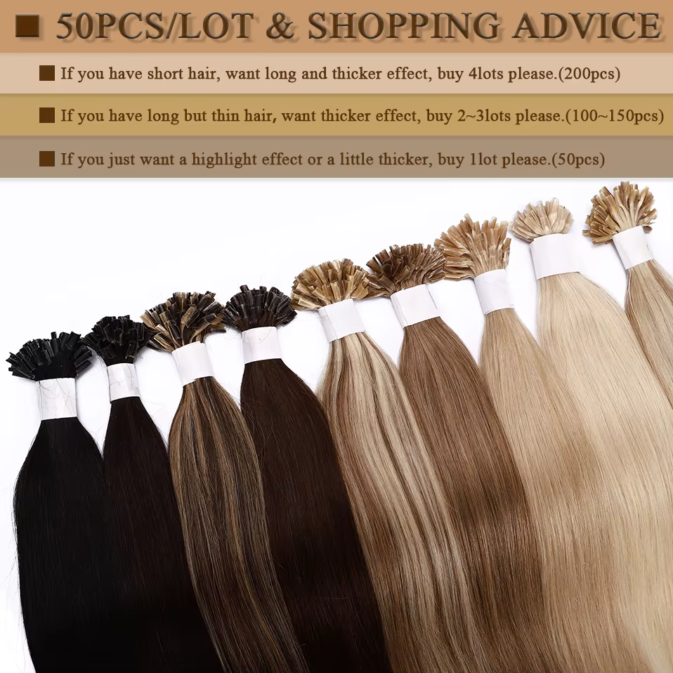 S-noilite-Extensions de Cheveux Humains Lisses