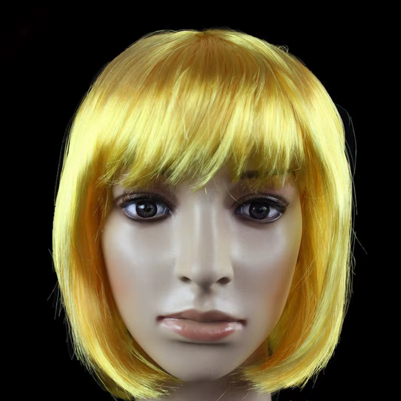 Bob perruque jolies femmes courtes Bob perruques mode naturelle Halloween Cosplay Anime