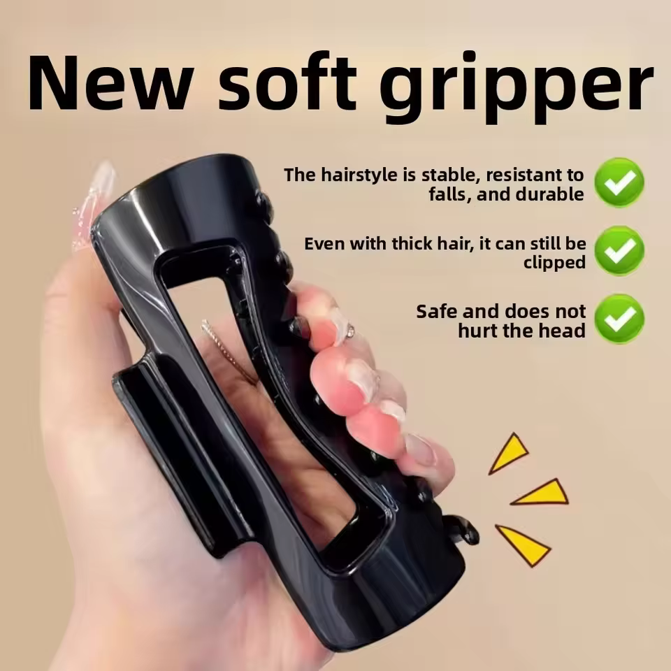 Pince à cheveux souple en Silicone