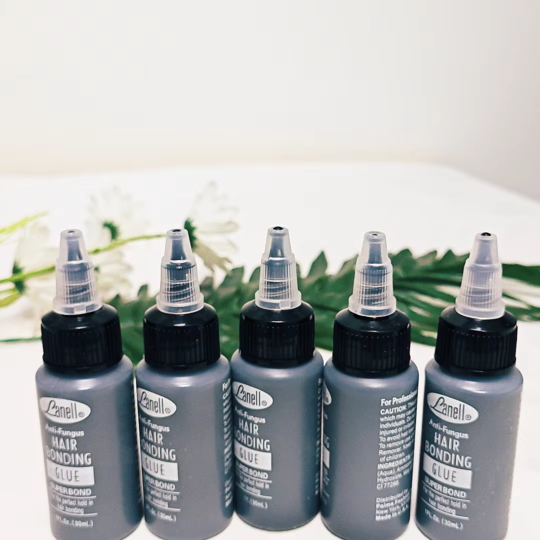 Colle de liaison pour trame de cheveux noirs