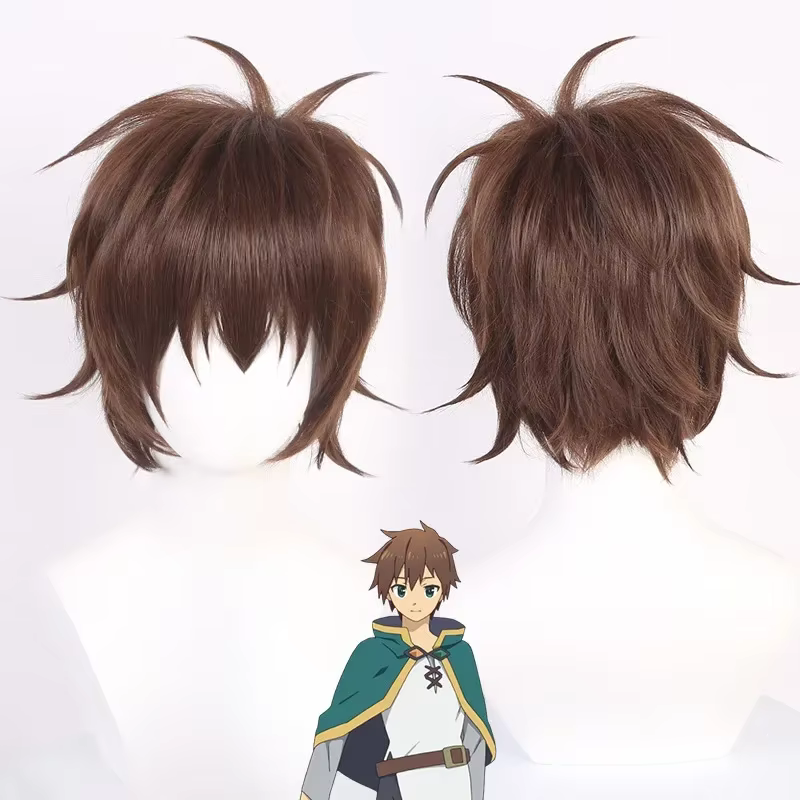 La bénédiction de Dieu sur ce monde merveilleux! Satou Kazuma – perruque synthétique courte résistante à la chaleur