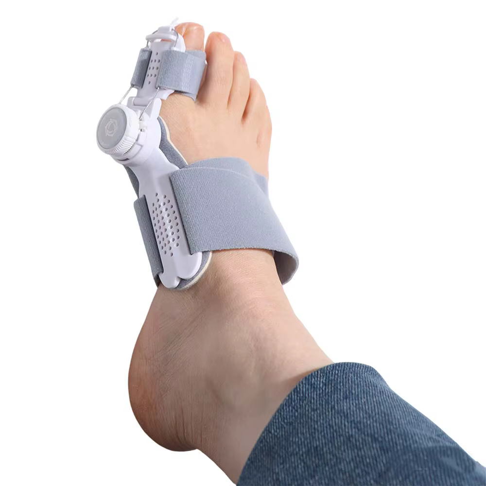 Correcteur d'hallux valgus à bouton réglable, conception orthopédique, orthèse pour hallux valgus, redresseur de doigts séparés, séparateur d'orteils