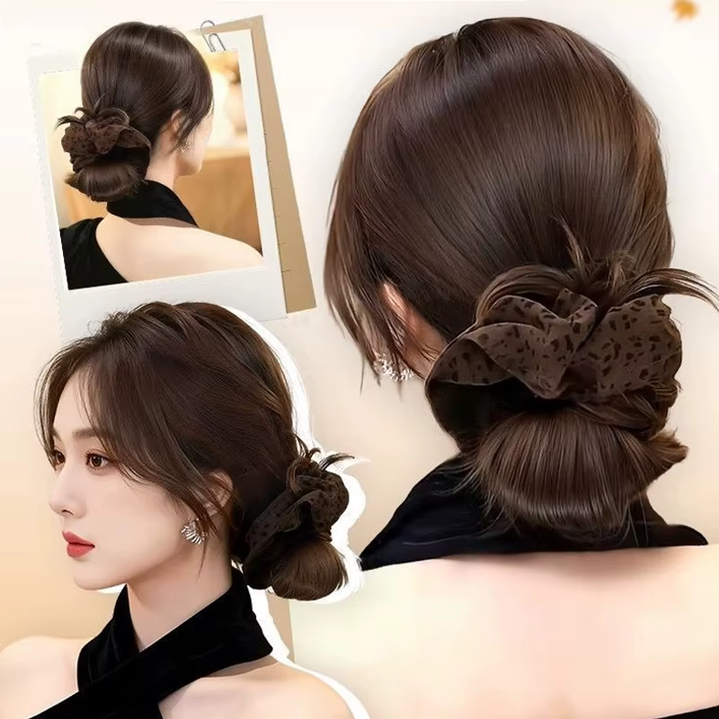 Extension de chignon synthétique en désordre