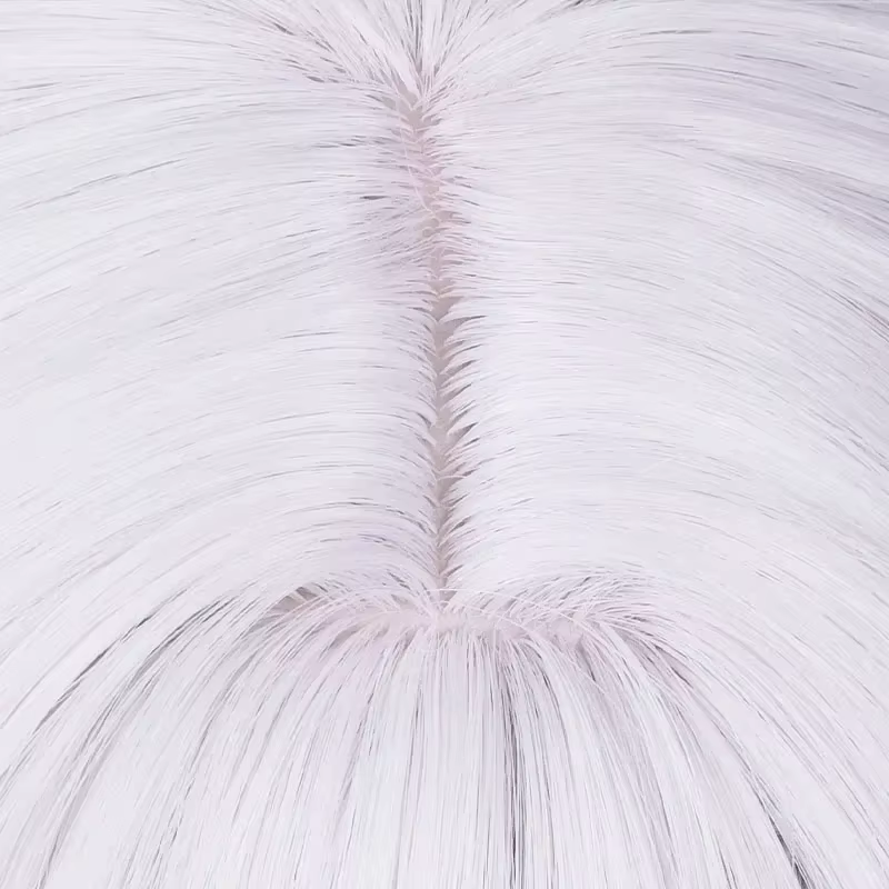 Anime Frieren Cosplay perruque argent blanc deux queues de cheval résistant à la chaleur perruques de cheveux synthétiques
