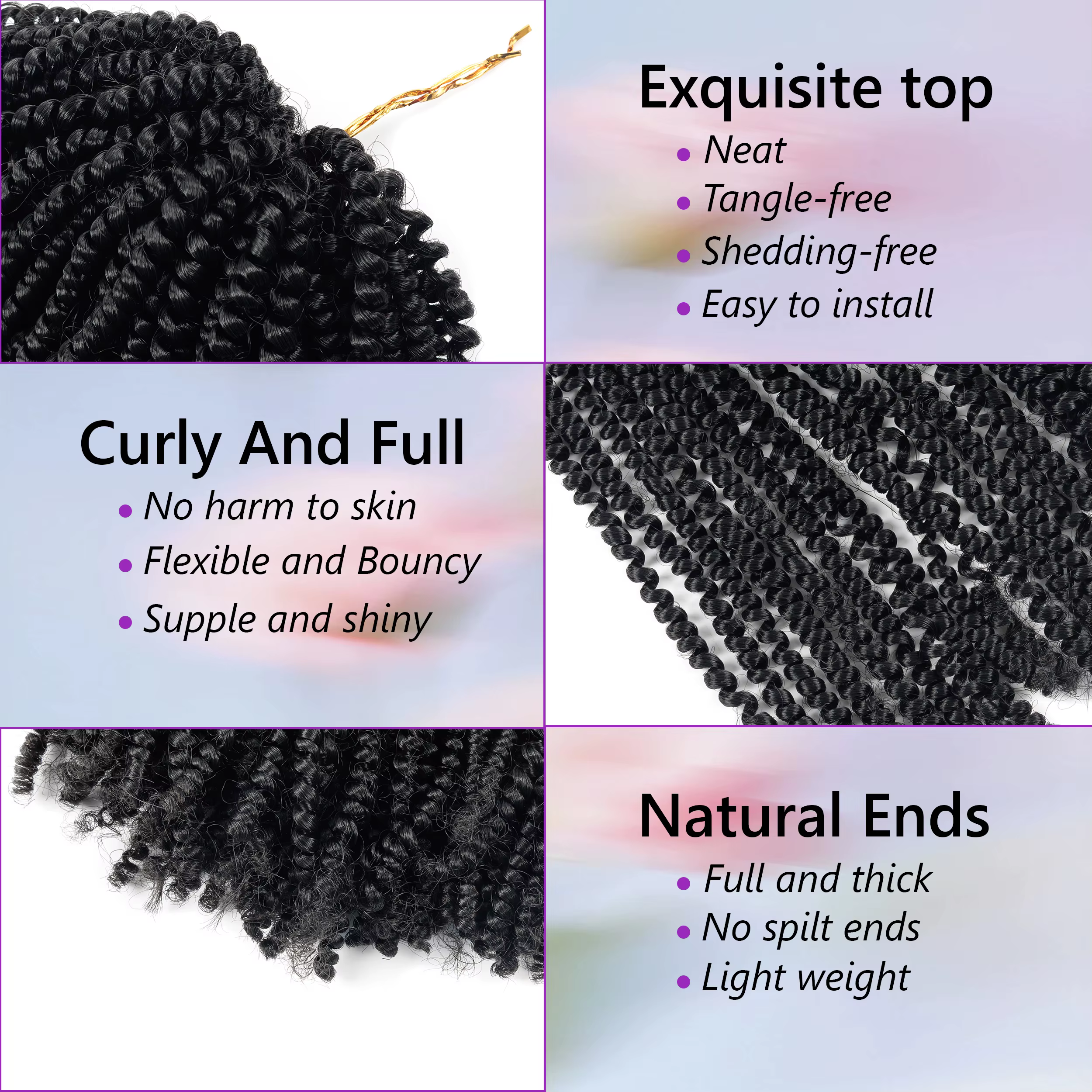 Extensions de cheveux Afro torsadés