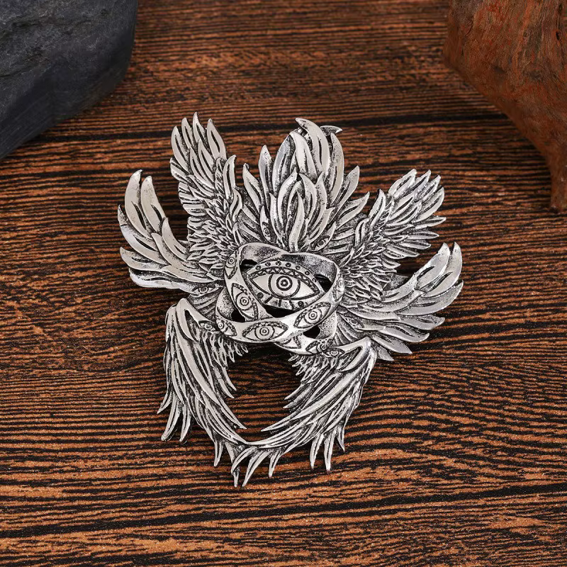 Pince à cheveux Viking rétro à Six ailes