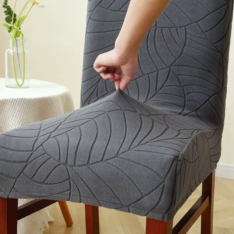 Housses de chaise élastiques en Jacquard