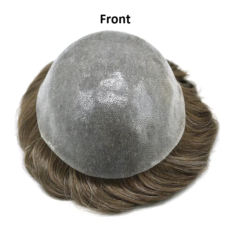 Prothèse capillaire pour homme en cheveux humains indiens