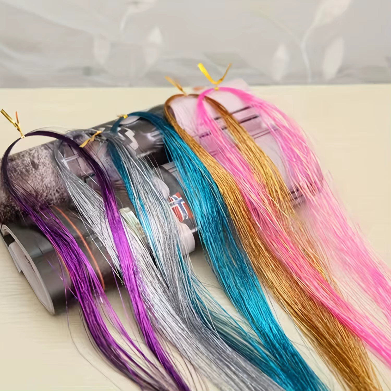 Extensions de cheveux en guirlandes scintillantes pour femmes et filles