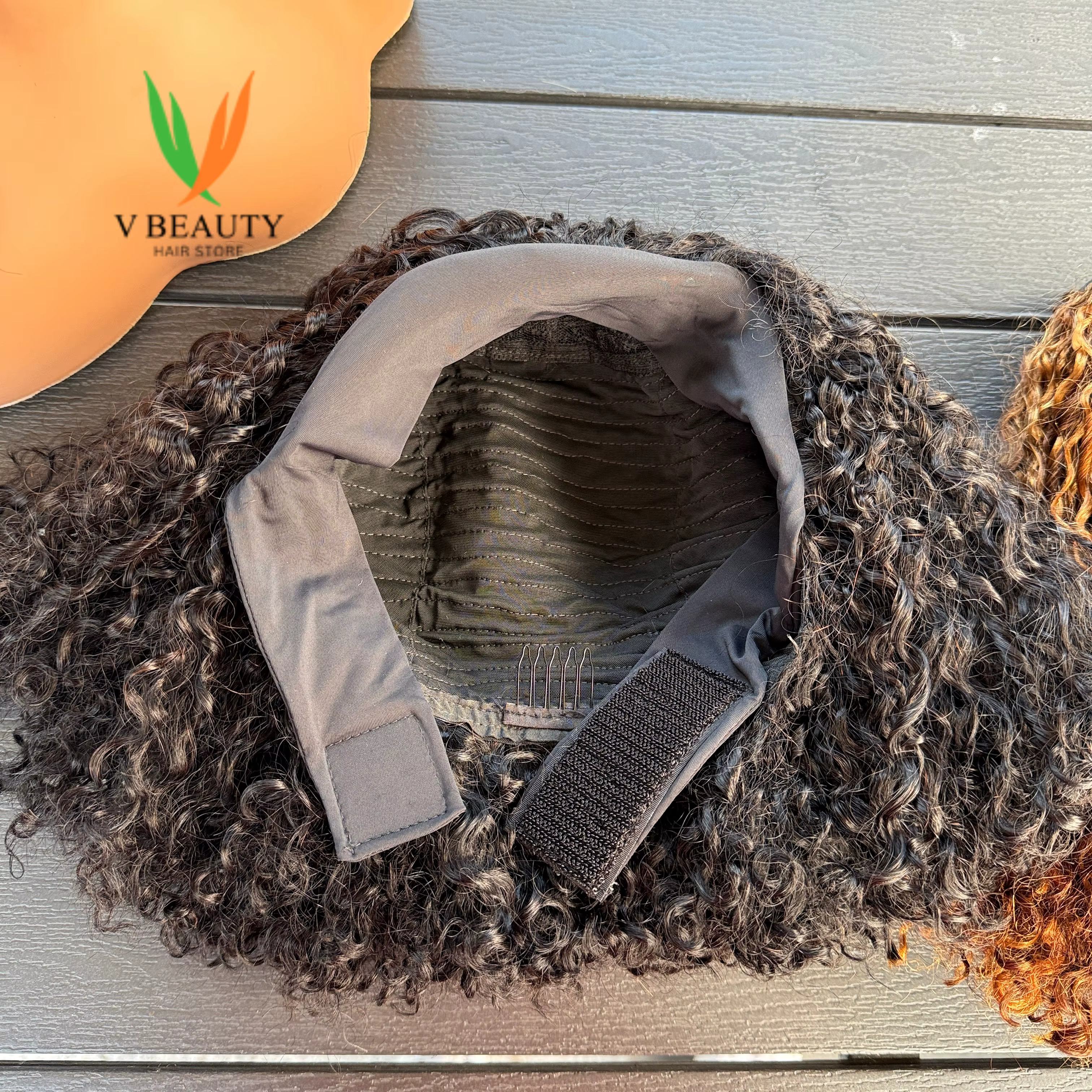 Perruque bandeau en cheveux humains