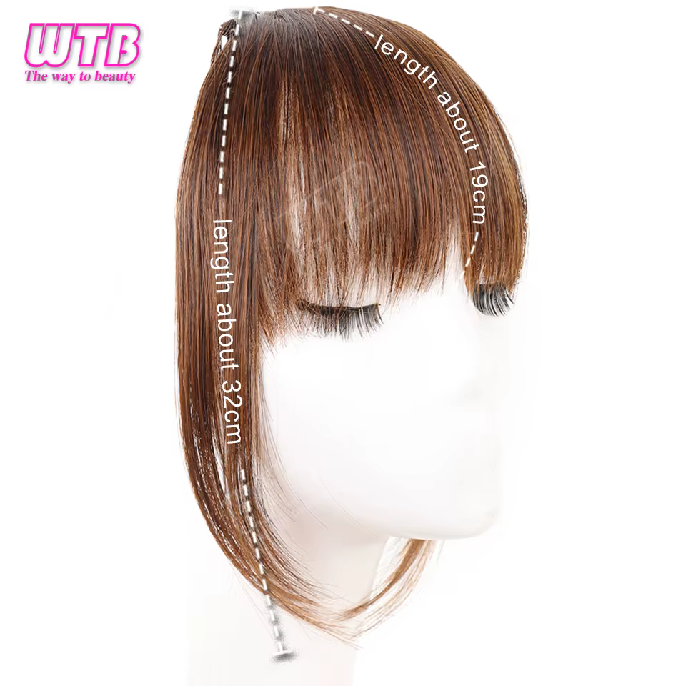WTB Perruque synthétique à franges superposées