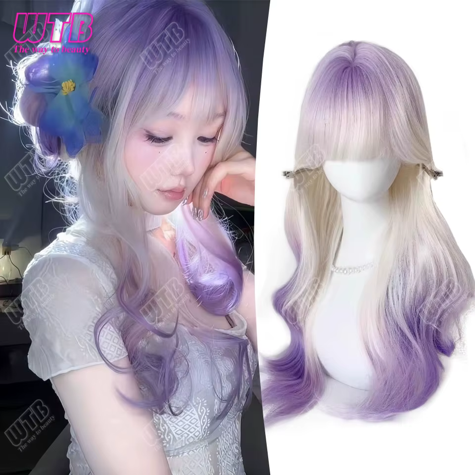 Perruque synthétique longue bouclée pour femme