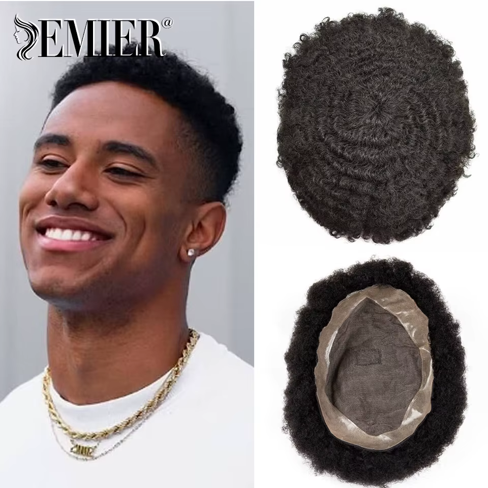 Postiche Afro Ondulé pour Homme