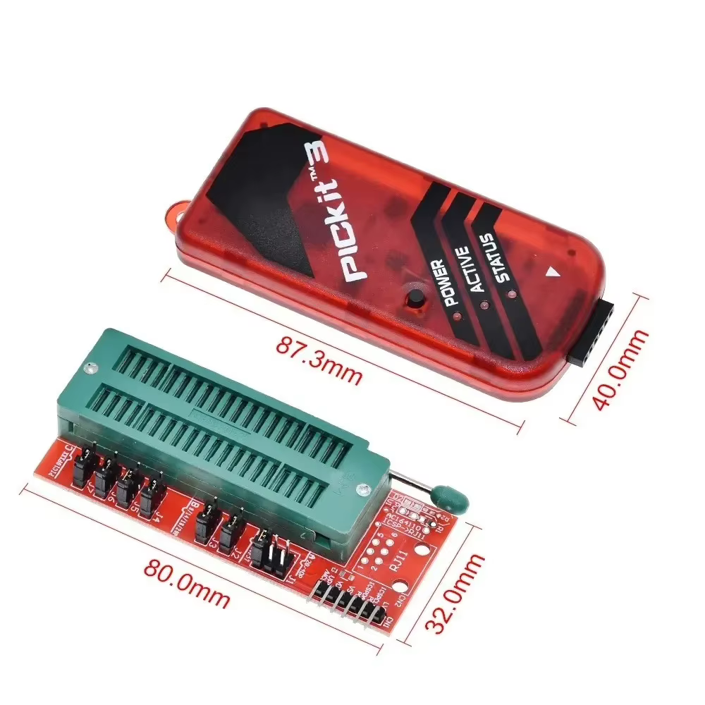 PICKIT3 PIC KIT3 PICKIT 3 programmeur programmation hors ligne PIC microcontrôleur puce monopole + PIC programmeur adaptateur siège