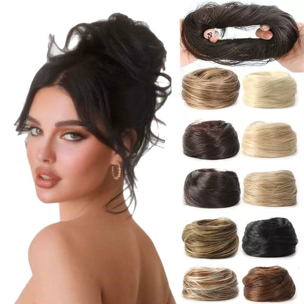 Chignon synthétique élégant et désordre