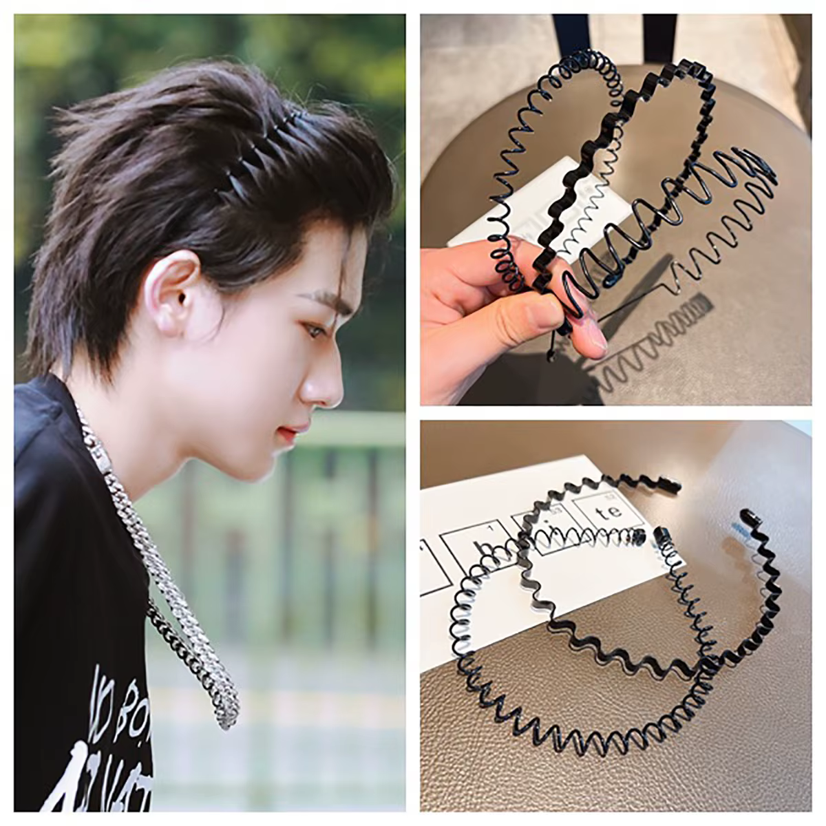 Cerceaux de cheveux pour hommes
