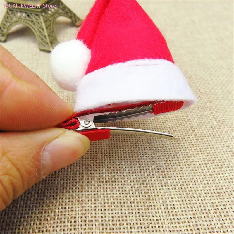 62KE – pince à cheveux pour chapeau noël