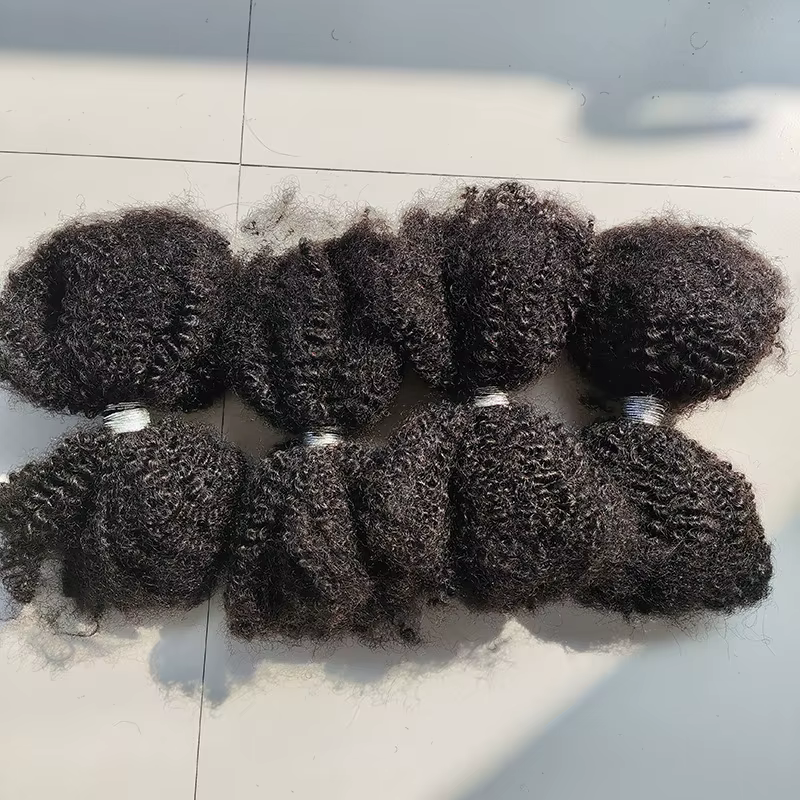 Cheveux humains 4C Afro Kinky Bulk Premium de 18 pouces pour femmes