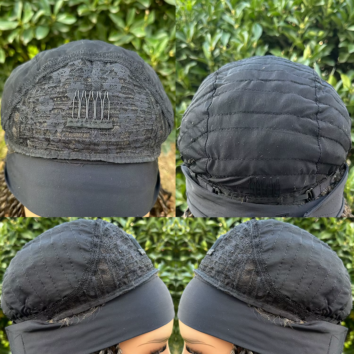 Perruque Bob Synthétique Tressée Courte pour Femme Noire, Boîte, Sauna