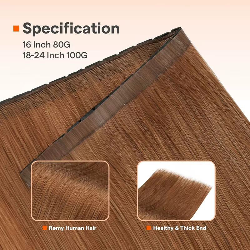 Pleine brillance 100 grammes papillon trame Extensions de cheveux