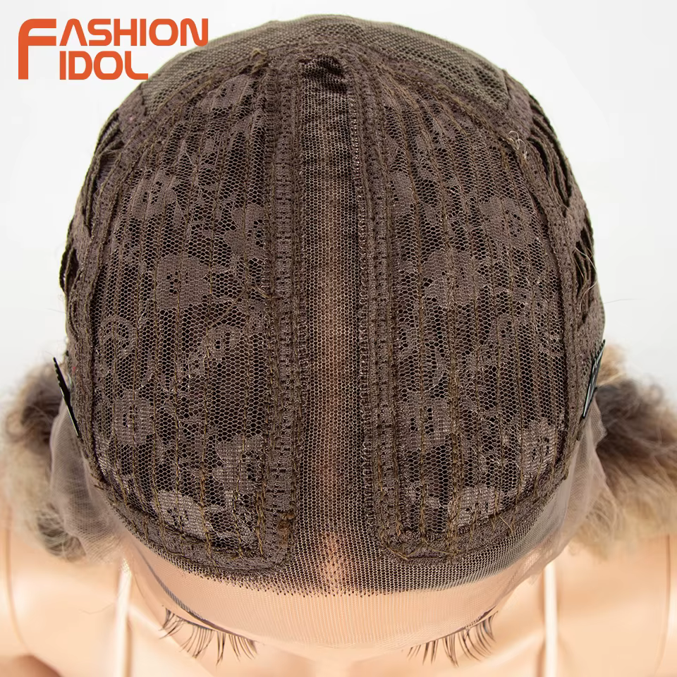 Perruques synthétiques Cosplay vague lâche cheveux avant de lacet