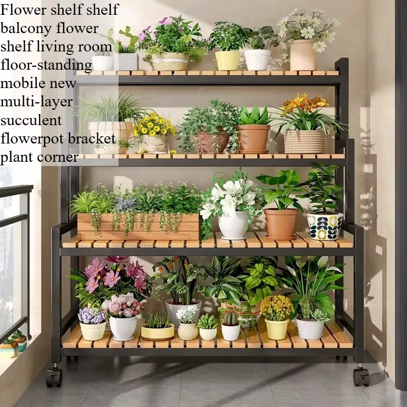 Étagère à plantes d'intérieur pour terrasse, rangement extérieur, support de pot de fleurs pour porche, étagère à plantes de style Mid-Century, étagère en forme d'échelle, mobilier de patio