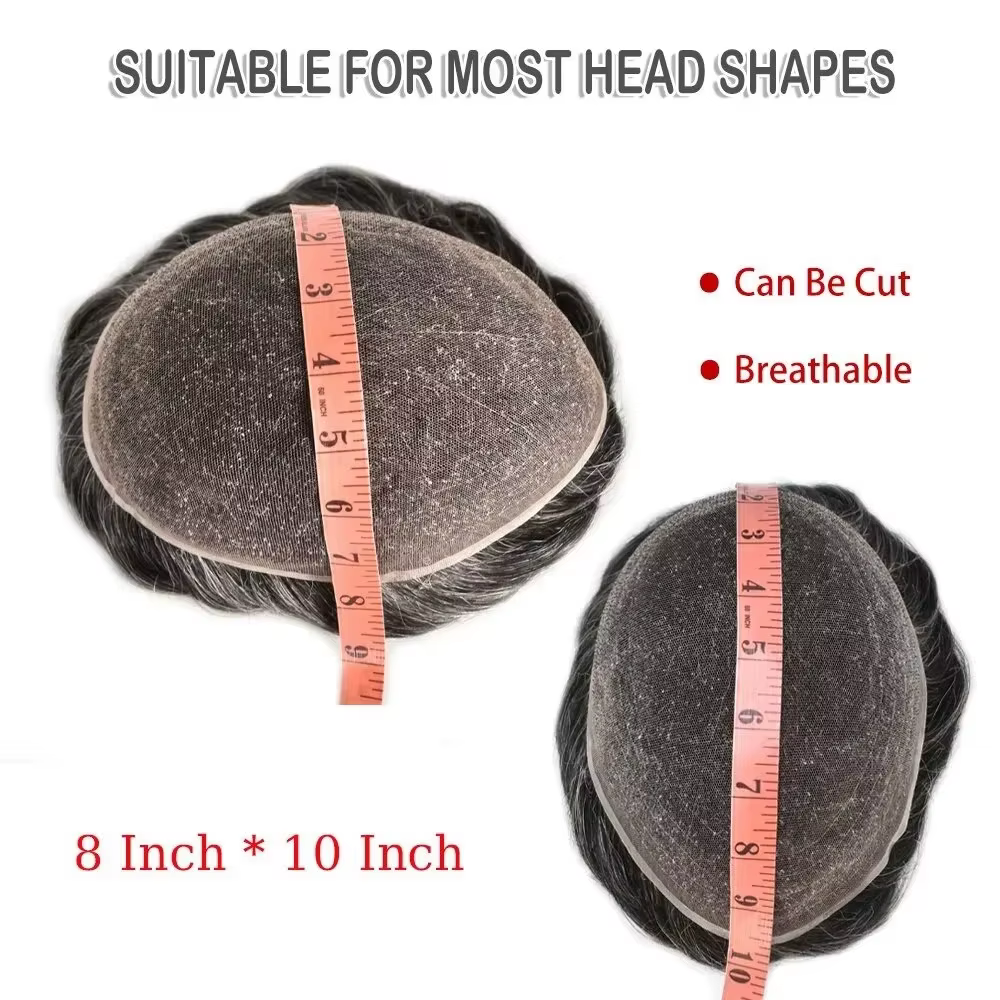 Perruque à Base de dentelle complète pour hommes