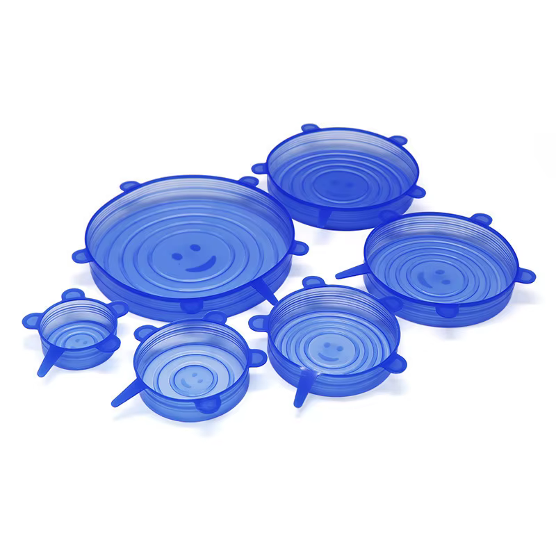 Couvre-aliments extensibles en silicone réutilisables, hermétiques, pour conserver la fraîcheur, couvre-bol extensibles, couvre-aliments extensibles pour la cuisine