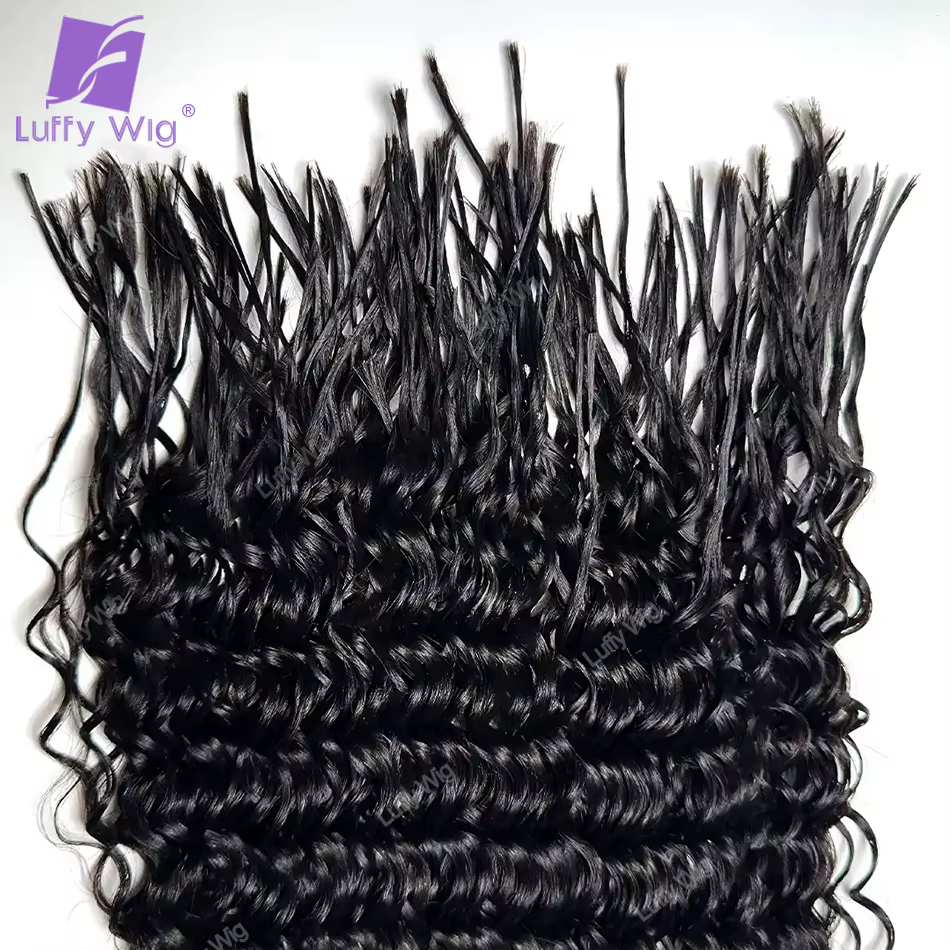 Tressage pré-divisé cheveux bouclés