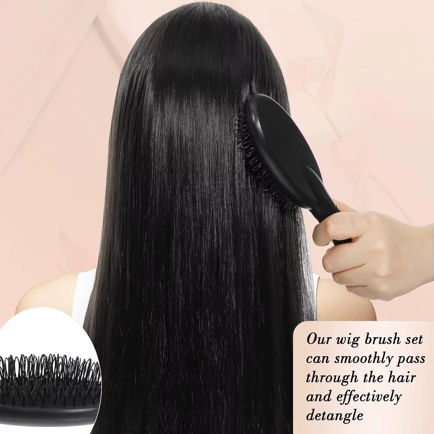 Ensemble de 3 brosses à perruque