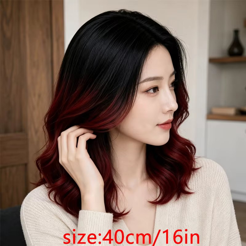 Perruque synthétique bouclée de 16 pouces pour femme