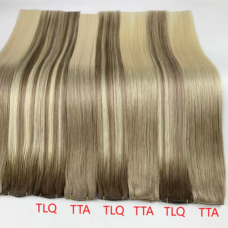 Genius trame 100 g/paquet Invisible droite mongole Remy Extensions de cheveux 14-30 pouces paquets