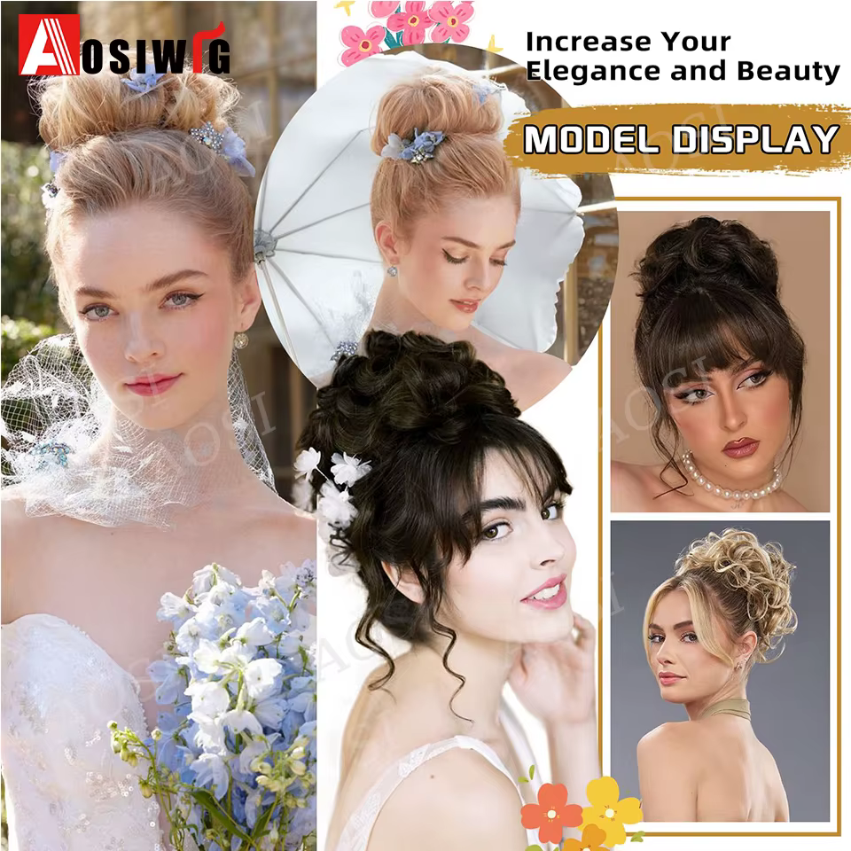 Chignon Synthétique à réinitialisation pour Queue de Cheval