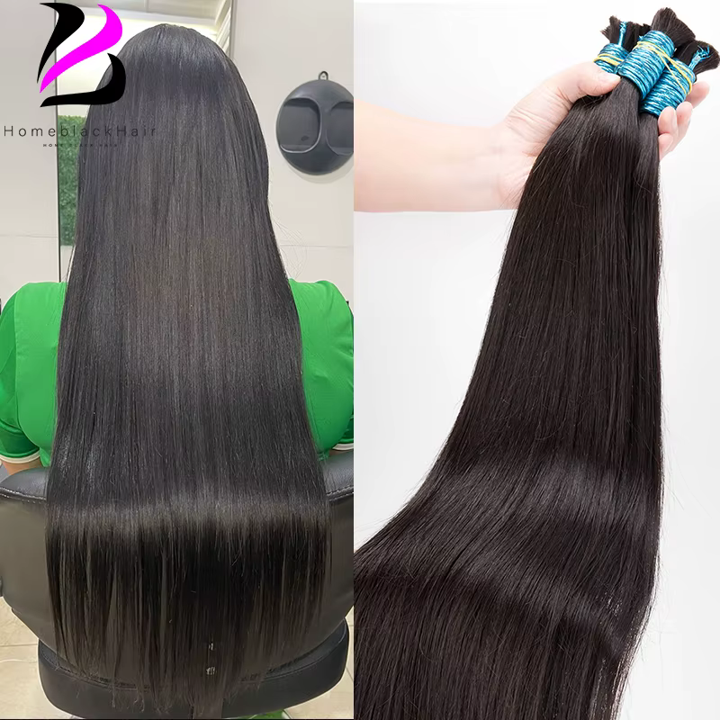 Tissage de cheveux vierges en vrac pour tressage