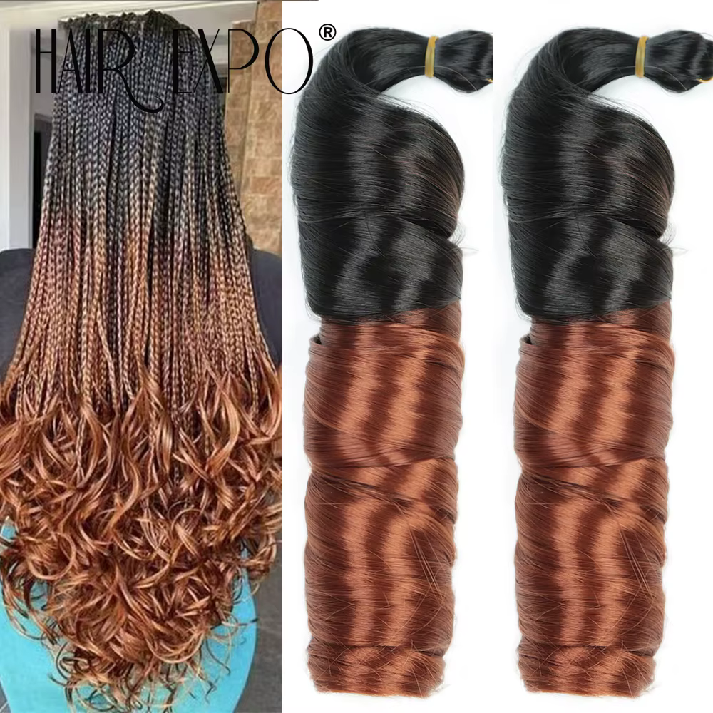 Boucles françaises tressage Extensions de cheveux