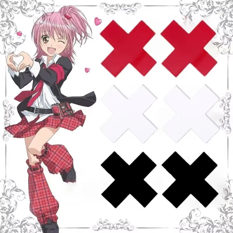 Pinces à cheveux croisées Anime japonais pour femmes et filles