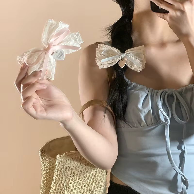 Pinces à cheveux en dentelle pour filles