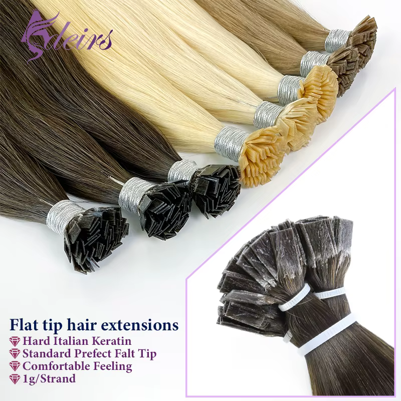 Extensions de Cheveux à Pointe Plate de Haute Qualité