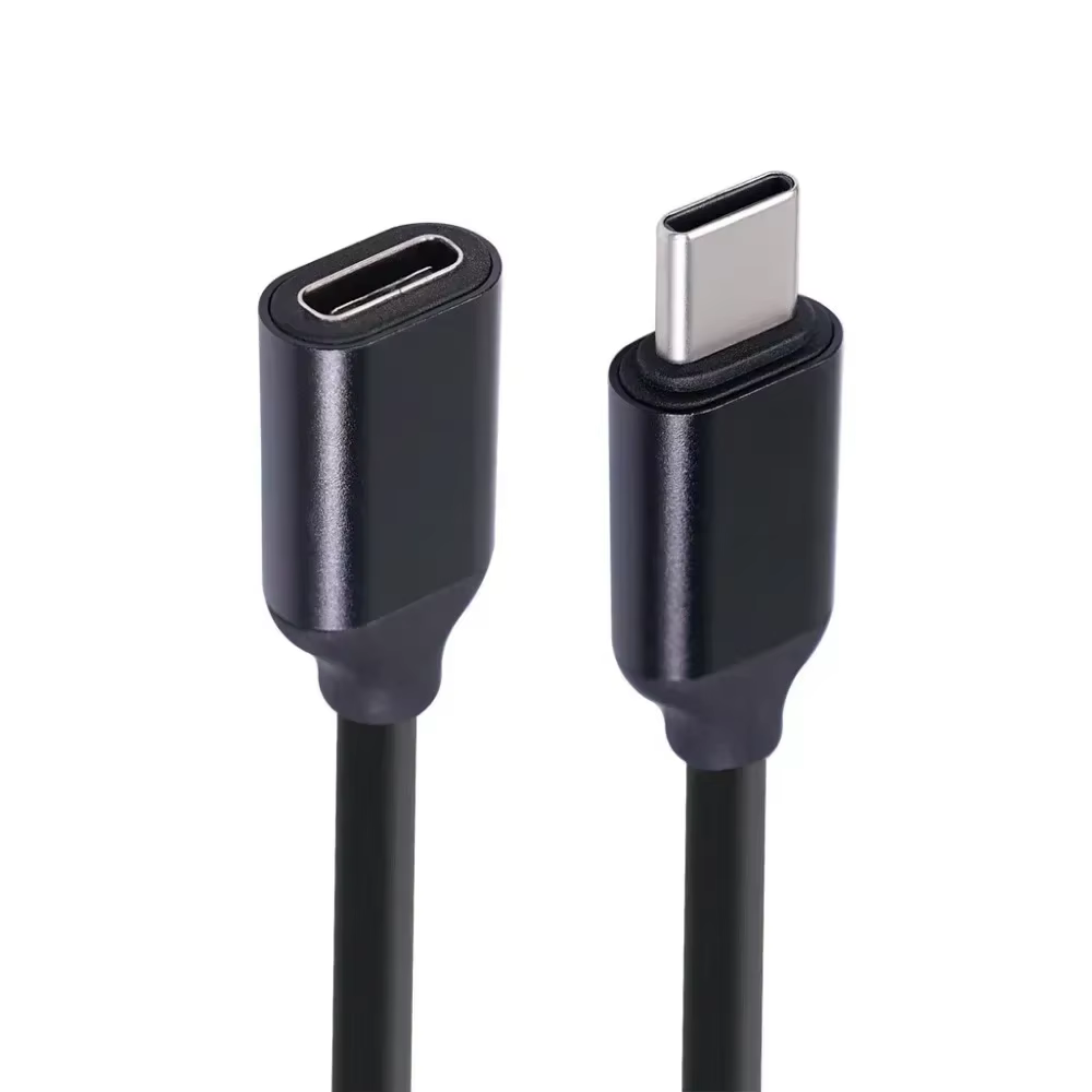 Câbles de données USB C 60W, rallonge de type C mâle à femelle, câble d'extension 3A, connecteur de chargeur plaqué or