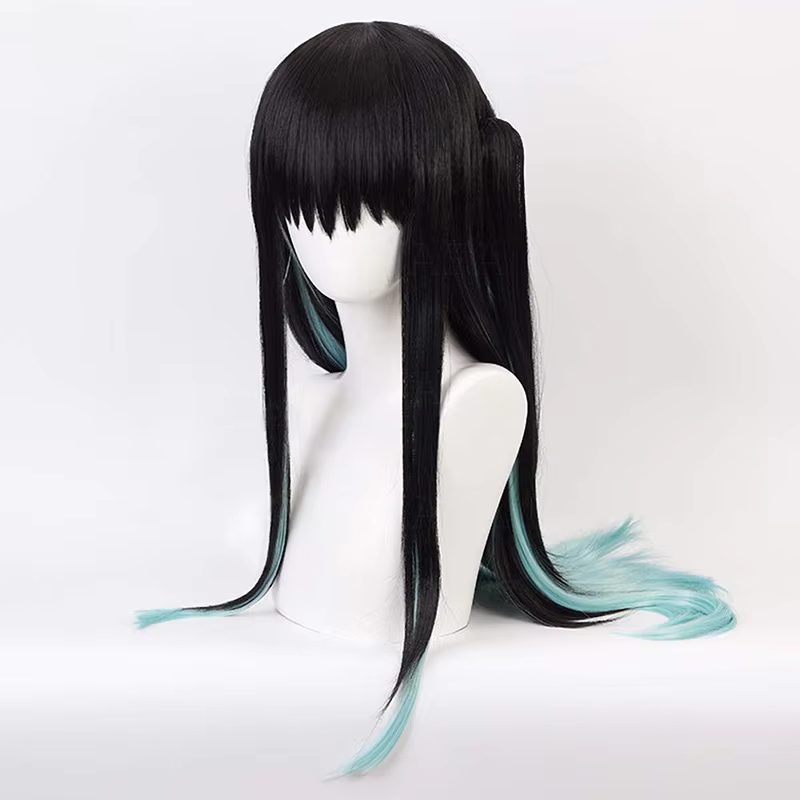 Perruque de Cosplay synthétique Anime Tokitou Muichirou