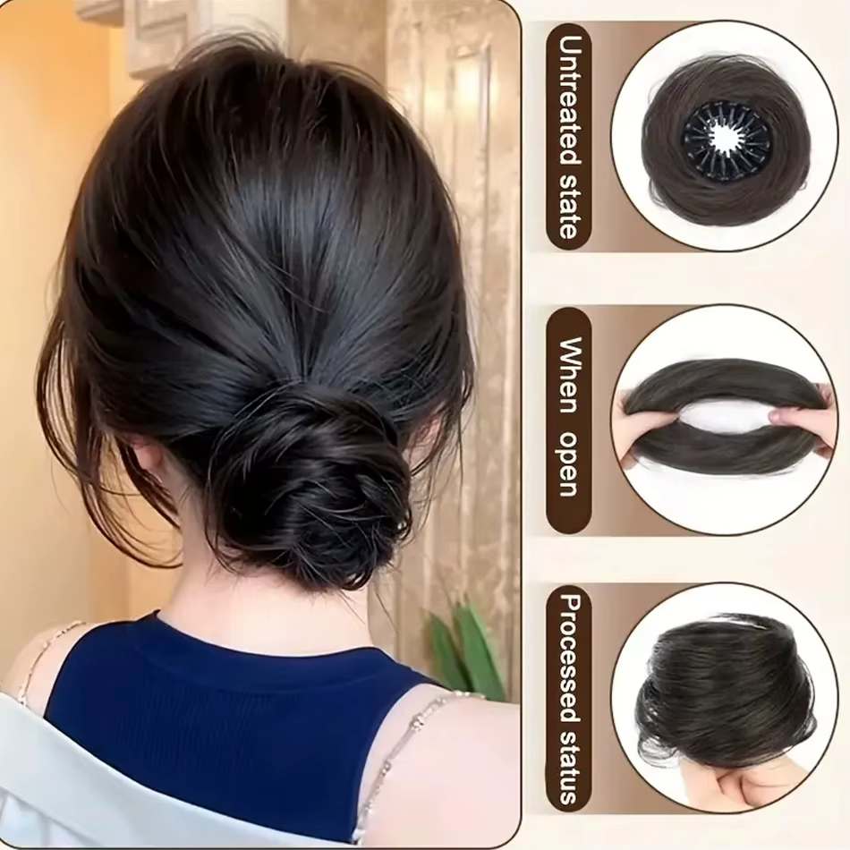 Chignon synthétique magique de 4 pouces