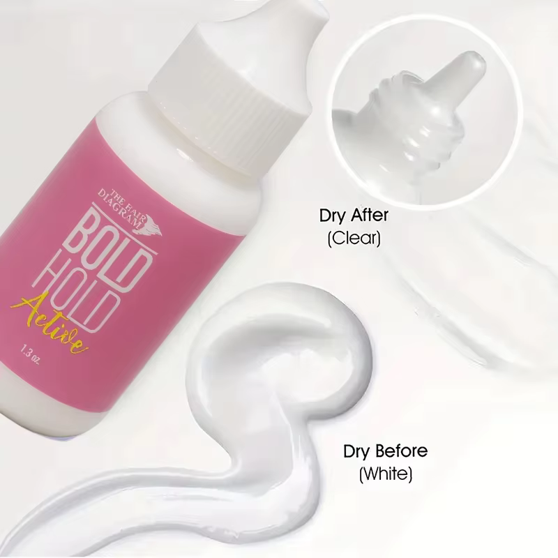 Mild Non-Irritating Waterproof Lace Wig Glue Quick-Drying Secure Adhesive Water-Based Formula for Comfortable Wig Attachment