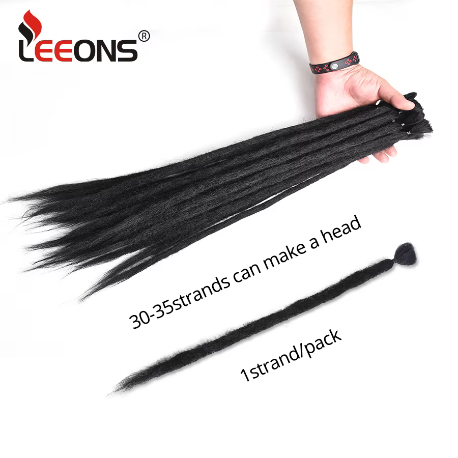 Extensions de dreadlocks synthétiques faites à la main pour femmes