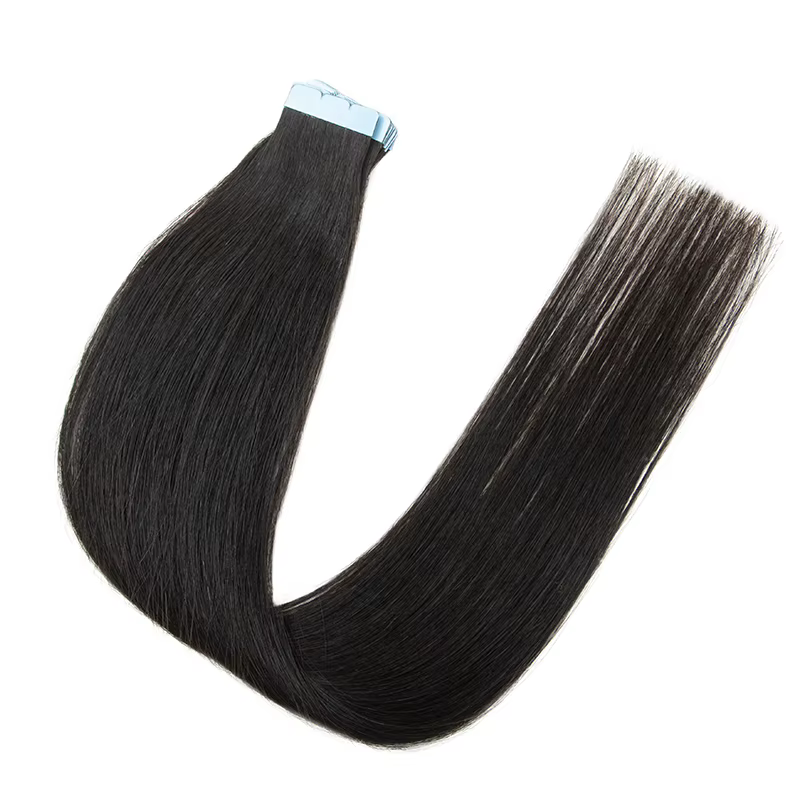 Extensions de cheveux humains naturels invisibles à la kératine