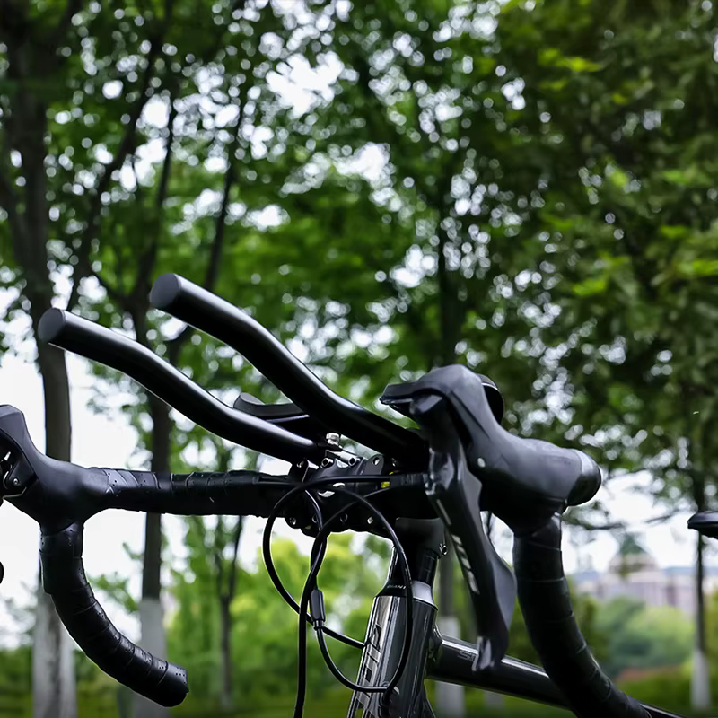 Barre de repos pour vélo de route, équipement de vélo de montagne, guidon d'extension droit à courbure longue Distance pour Triathlon, temps d'essai, Tri cyclisme