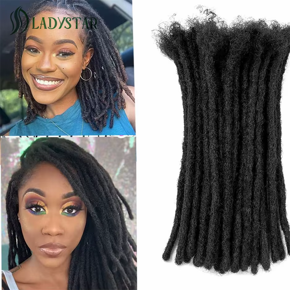 Extensions de cheveux humains Dreadlock 8 pouces