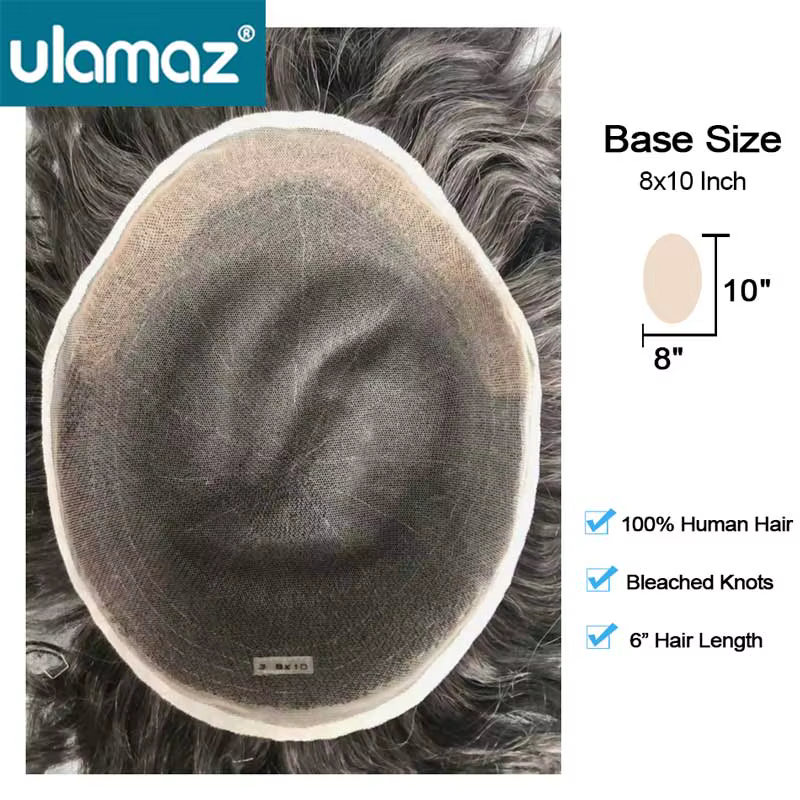 Perruque toupet Full Lace pour hommes