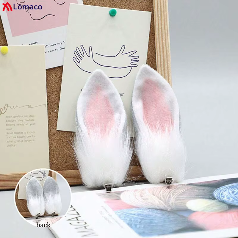 Jolies pinces à cheveux en forme d'oreilles de lapin en peluche